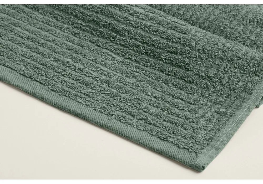 Зелена памучна кърпа и хавлия за баня в комплект от 2 броя - Foutastic