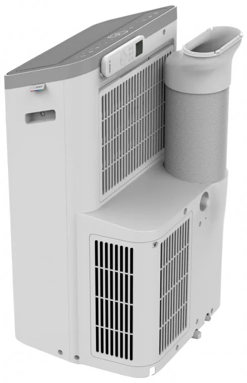 Мобилен климатик Bosch Cool 4000, 9000 BTU, 35 м2, А, Auto Swing, Таймер, LCD дисплей, Нощен режим, Бял/черен