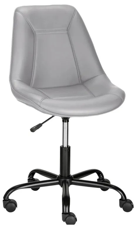 Сив офис стол от имитация на кожа Kenny – Støraa