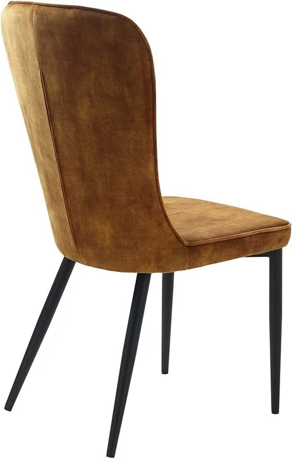 Жълт трапезен стол Hudson - Unique Furniture