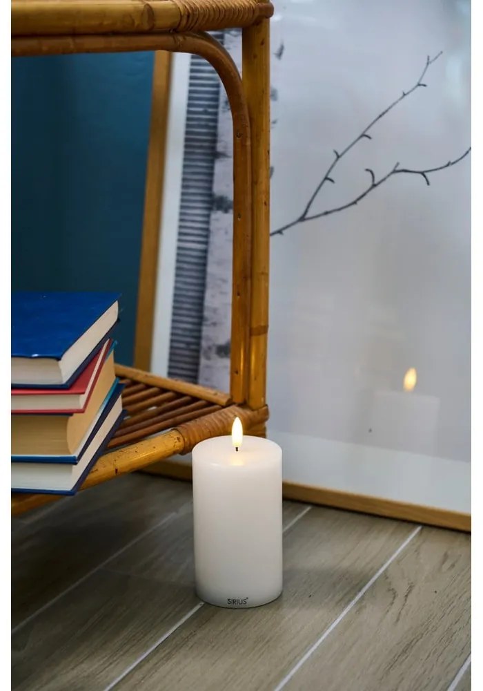 LED свещ (височина 12,5 cm) Sille Rechargeable – Sirius