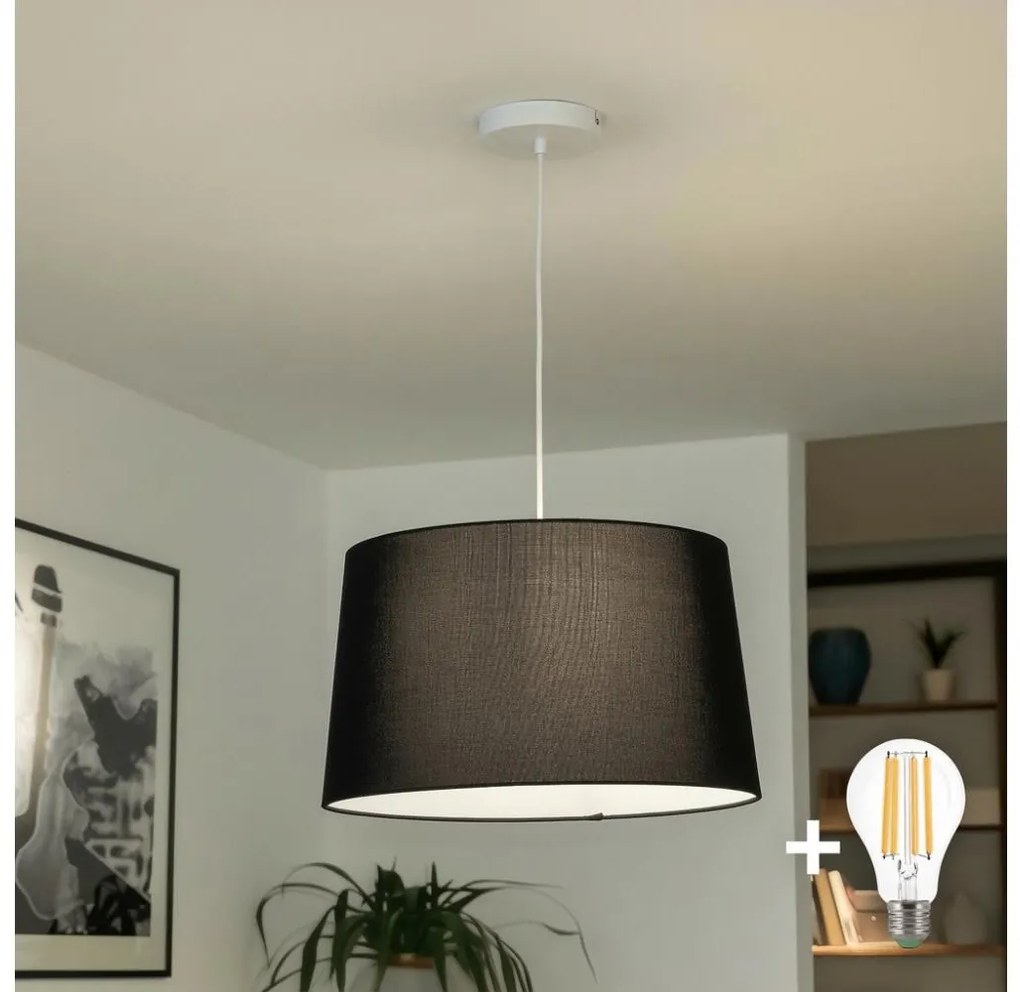 Brilagi - LED полилей на кабел CERIA 1xE27/40W/230V Ø 45 см черен