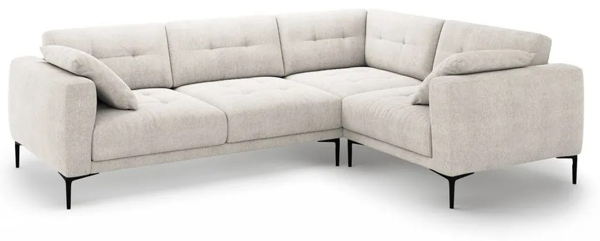 Бежов ъглов диван (десен ъгъл/L форма) Bemy – Micadoni