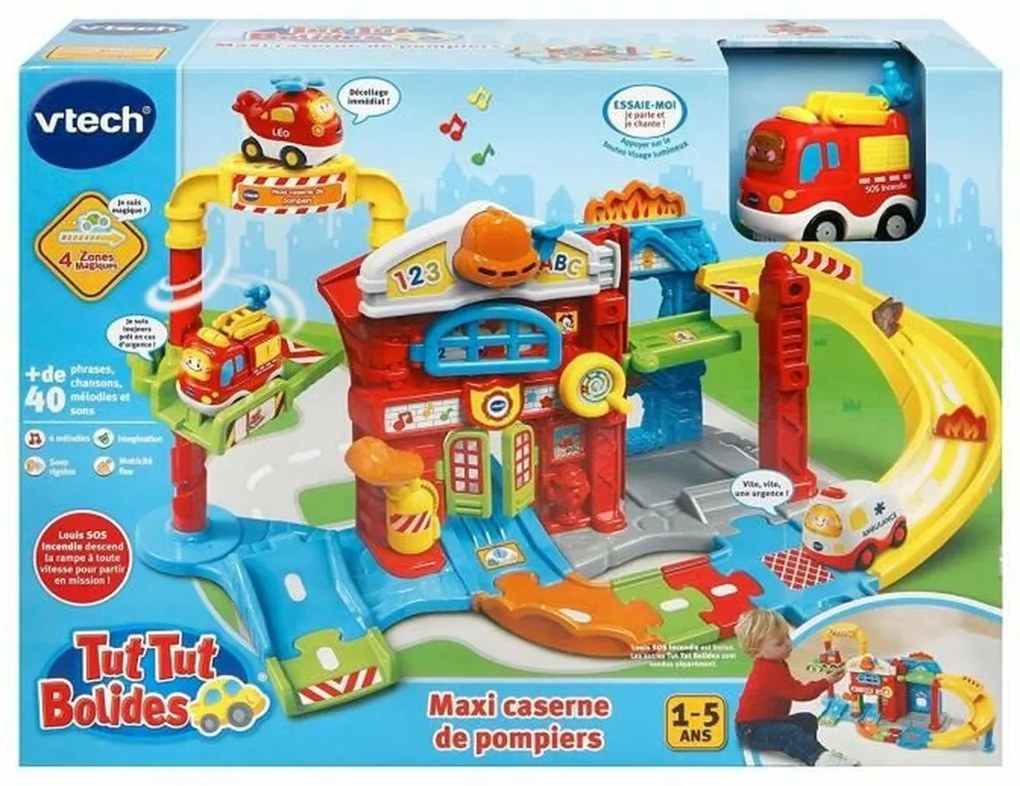 Игра Комплект Превозни Средства Vtech  Maxi Fire Station Със звук