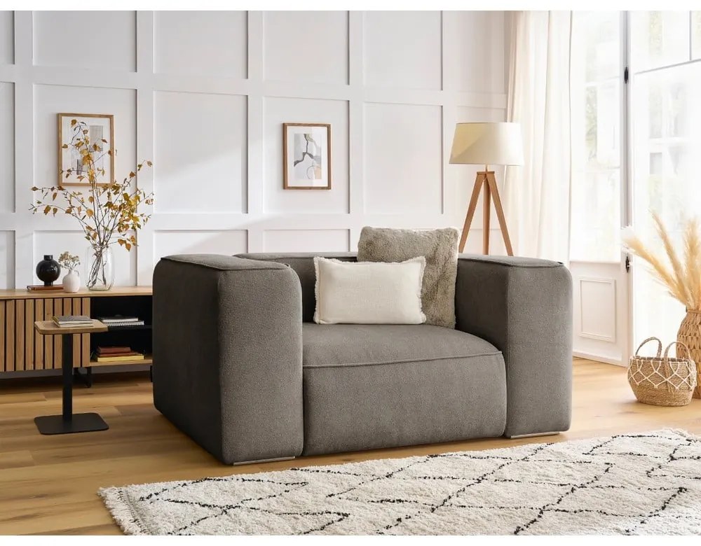 Сиво-бежово кресло Zephyr – Bobochic Paris