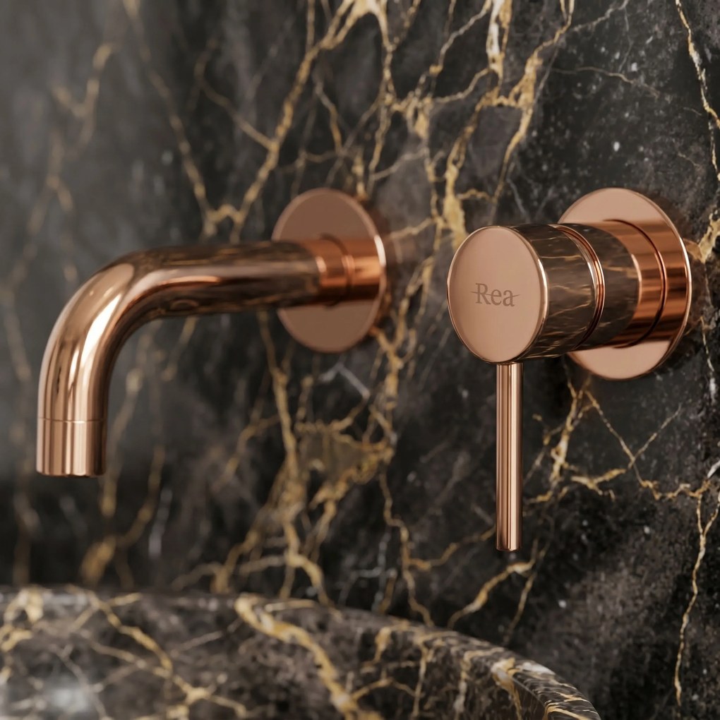 СМЕСИТЕЛ за вграждане Rea Lungo Copper + BOX
