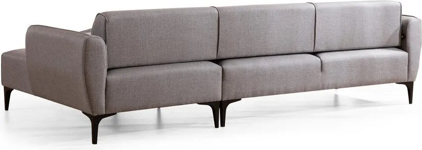 Светлосив ъглов диван, десен ъгъл Belissimo – Balcab Home