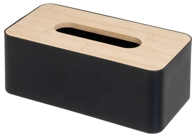 Кутия от пластмаса и бамбук за носни кърпички – Casa Selección
