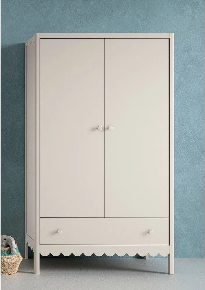 Бежов детски гардероб 110x190x55 cm Swingo – Vipack