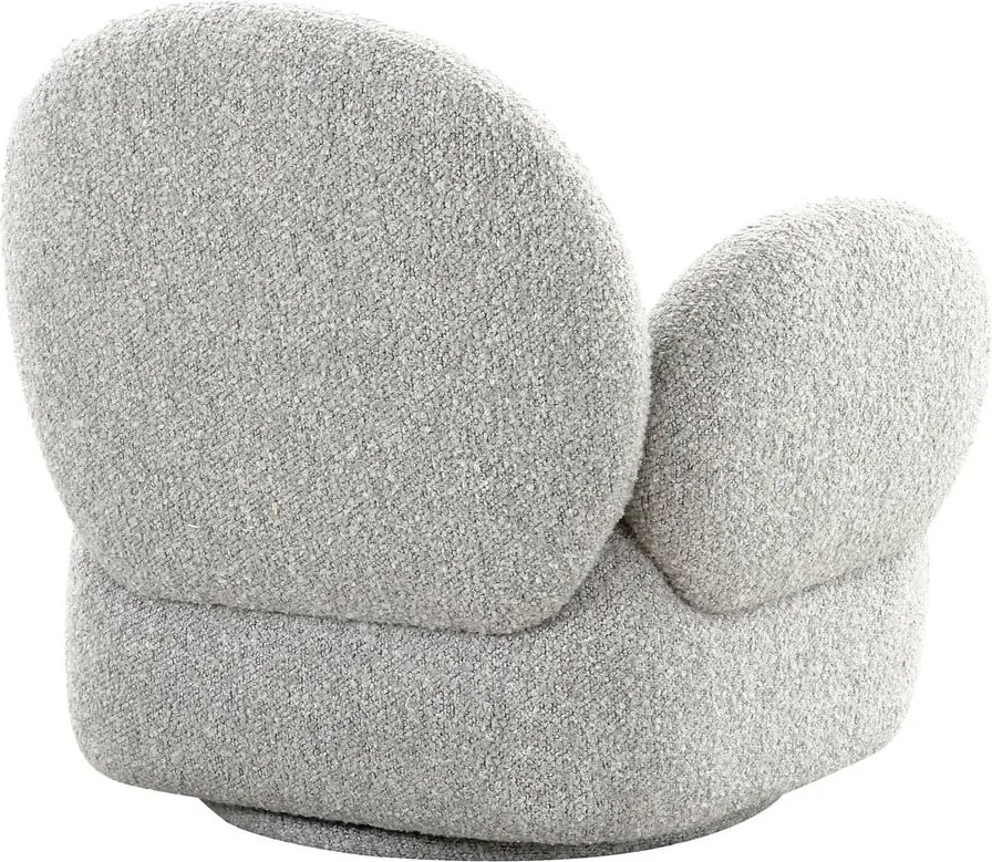 Светлосиво кресло от букле Messina – House Nordic