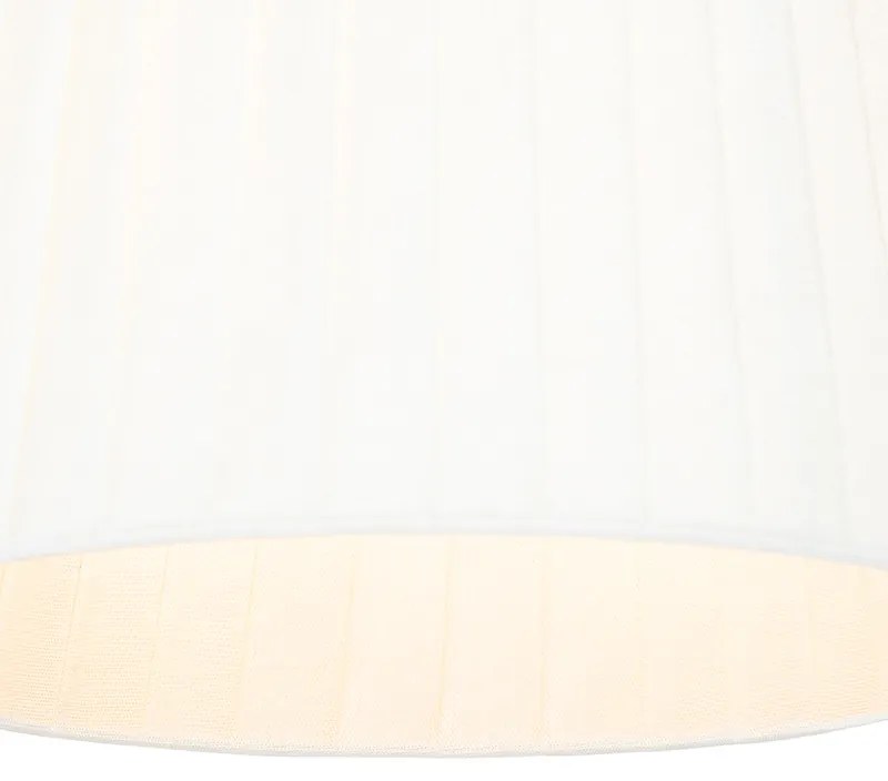 Модерна стенна лампа бяла и бронзова с лампа за четене - Renier