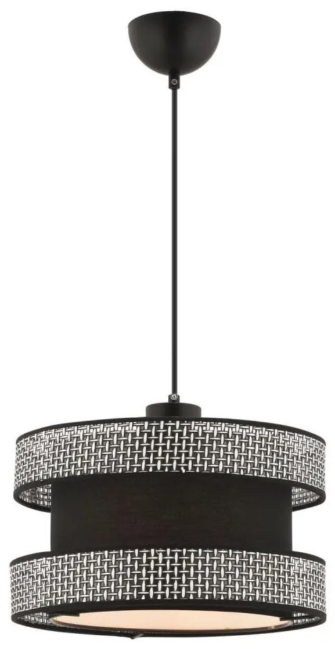 Пендел на кабел HALO 1xE27/60W/230V черен/сив