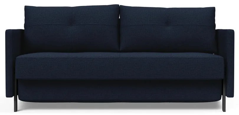 Тъмносин разтегателен диван Cuber с подлакътници Mixed Dance Blue, 100 x 174 cm Cubed - Innovation