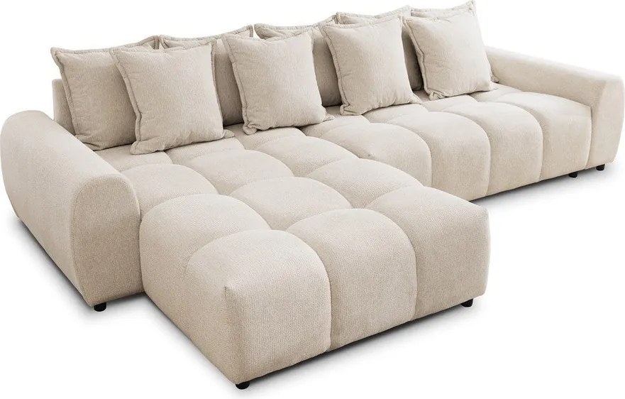 Бежов ъглов диван (ляв ъгъл) Albane – Ropez