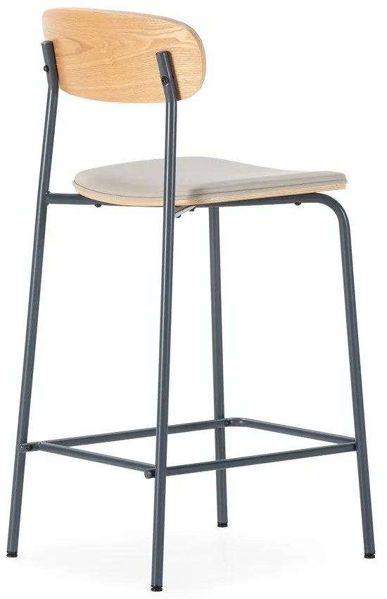 Бежови тапицирани бар столове в комплект 2 бр. (височина на седалката 65,5 cm) Saula – Marckeric