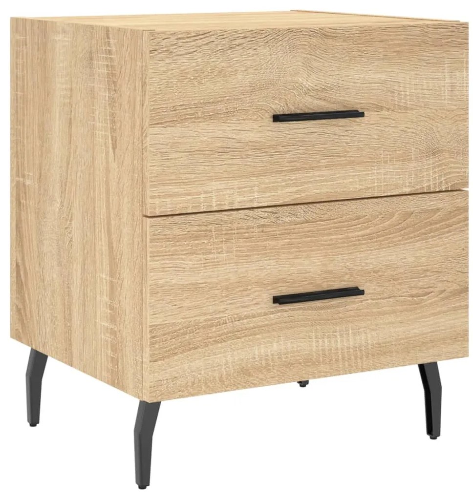 827346 vidaXL Нощно шкафче, дъб сонома, 40x35x47,5 см, инженерно дърво