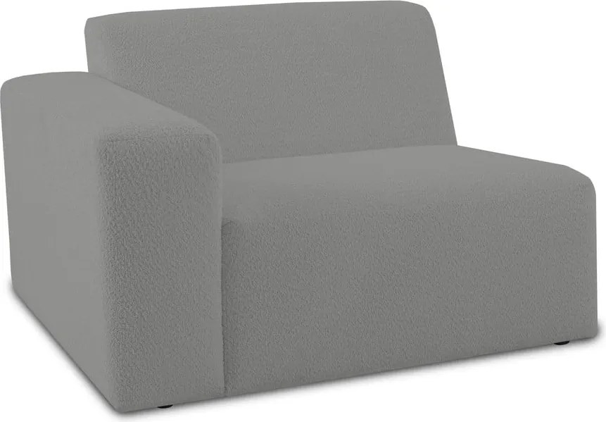 Сив модулен диван от букле (ляв ъгъл) Roxy – Scandic