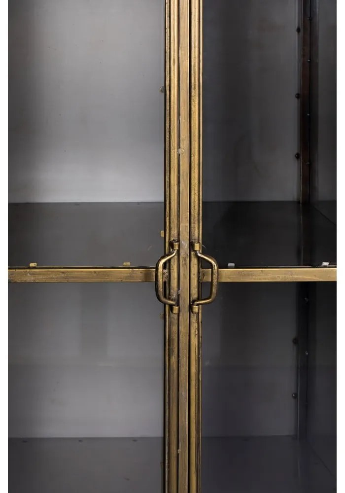 Метална витрина в златист цвят 64x184 cm Gertlush - Dutchbone