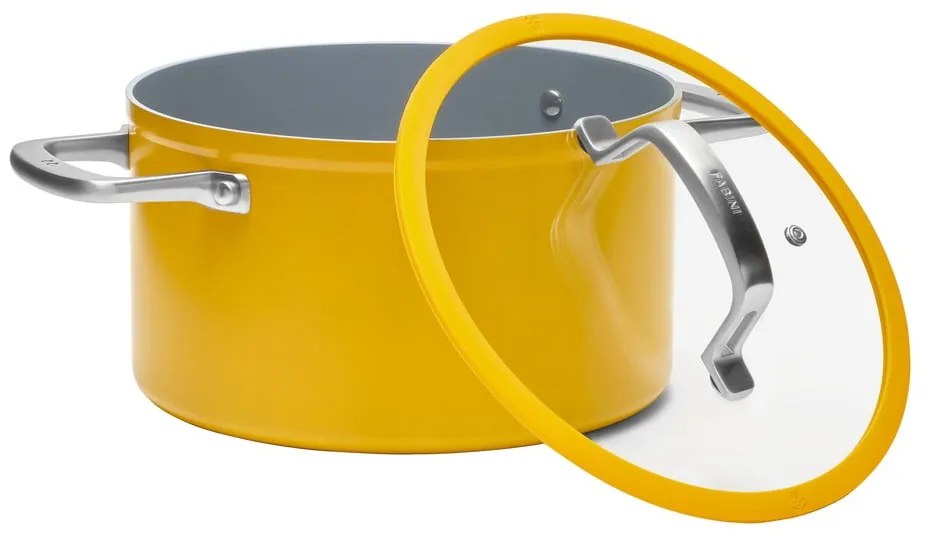 Гърне с капак/с керамично покритие подходящо за индукционен котлон 5,5 l Meda 3.0 – FABINI