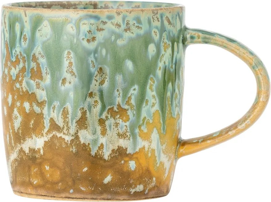 Жълта/светлозелена глинена чаша 400 ml Milani – Bloomingville