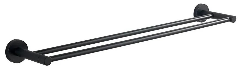 Aqualine - Стенна закачалка за кърпи SAMBA 12x64,5 см черен