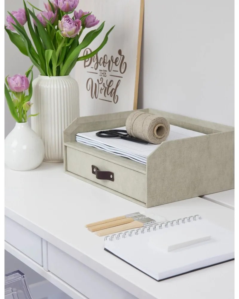 Картонен органайзер за докумнети с чекмедже Walter – Bigso Box of Sweden