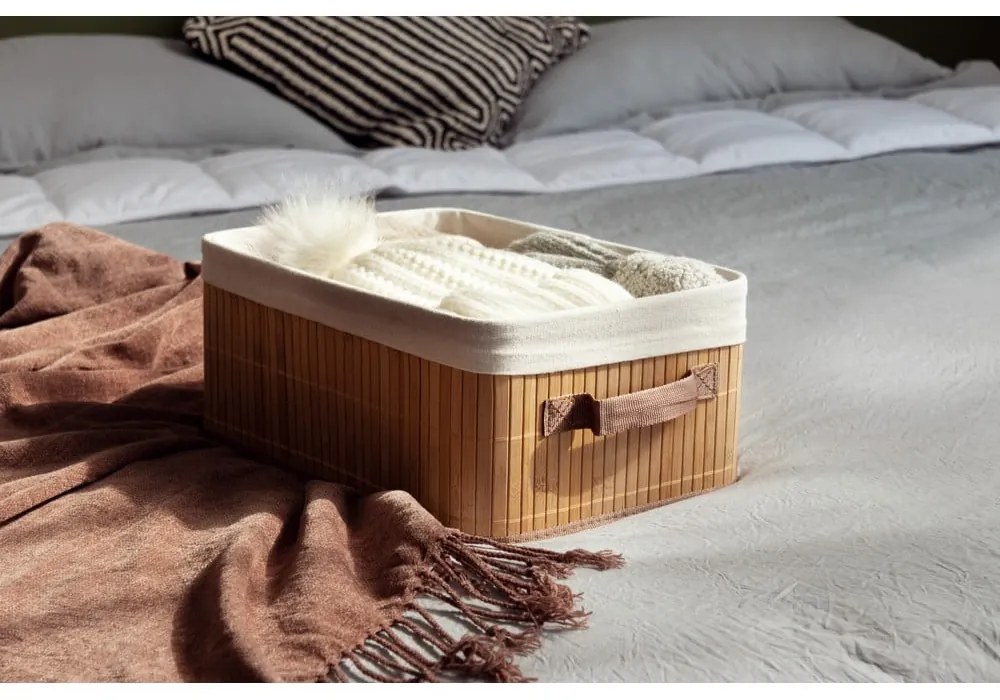 Кафява бамбукова кошница за съхранение Carossa - Compactor