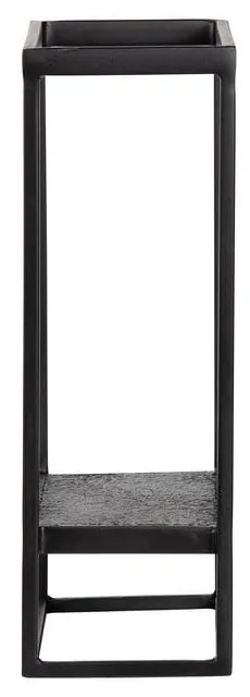 Черна метална стойка за стена 40x60 cm Febe - WOOOD