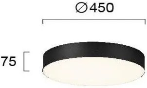 Таванна лампа Viokef Bruce-Black