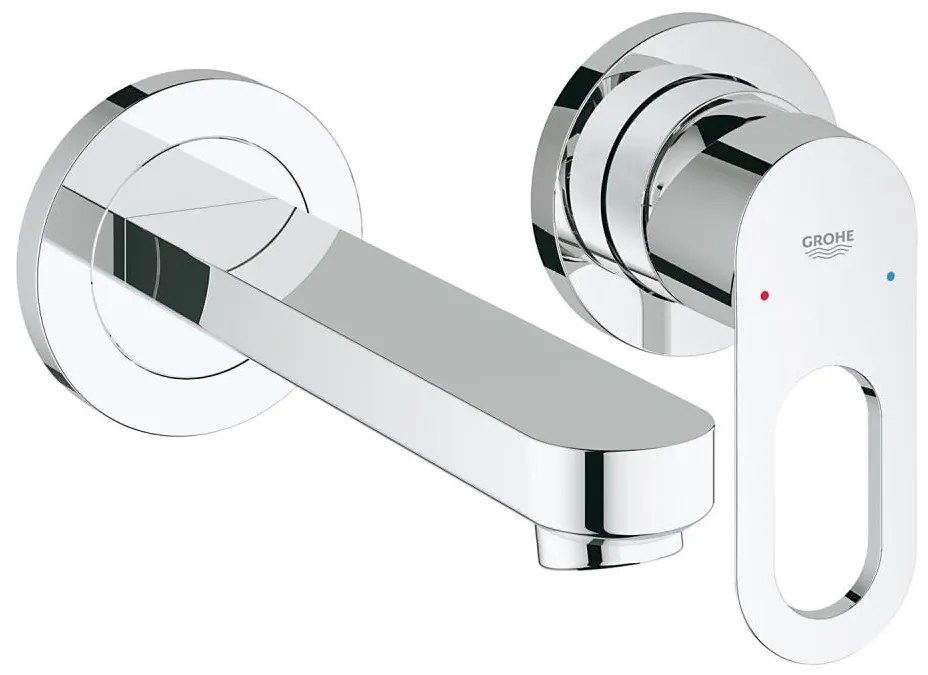 GROHE 20289000 - Смесител за умивалник с два монтажни отвора BAULOOP 110 mm лъскав хром