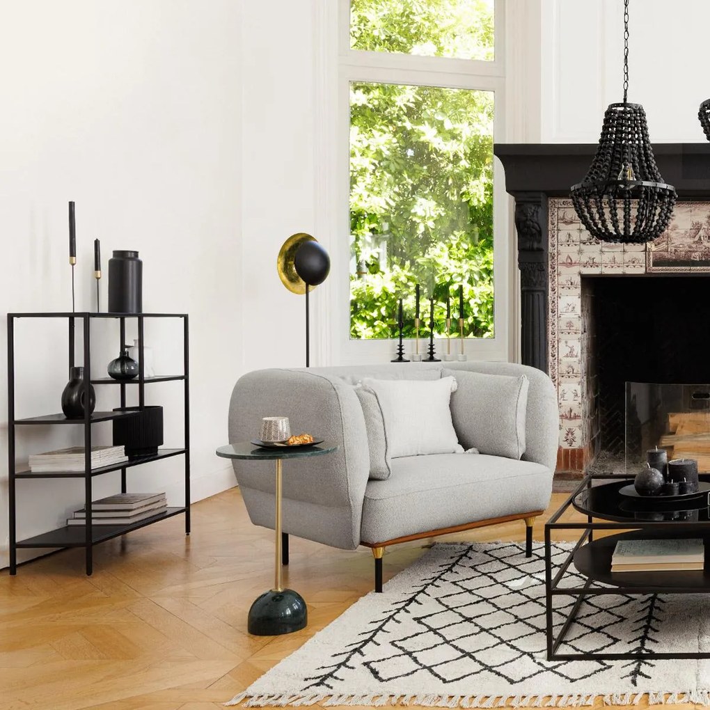 Етажерка atmosphera Gota, 5 нива, 75x100 cm, Метал, Черен