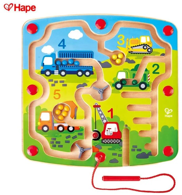 Hape - Дървена игра - Превозни средства H1713