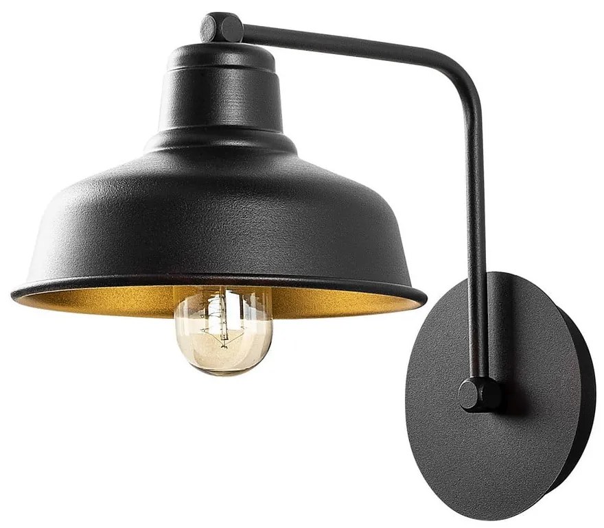 Черна стенна лампа Berceste – Opviq lights