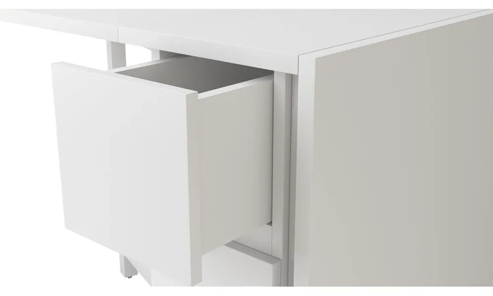 Бяла сгъваема многофункционална маса Kungla - Woodman