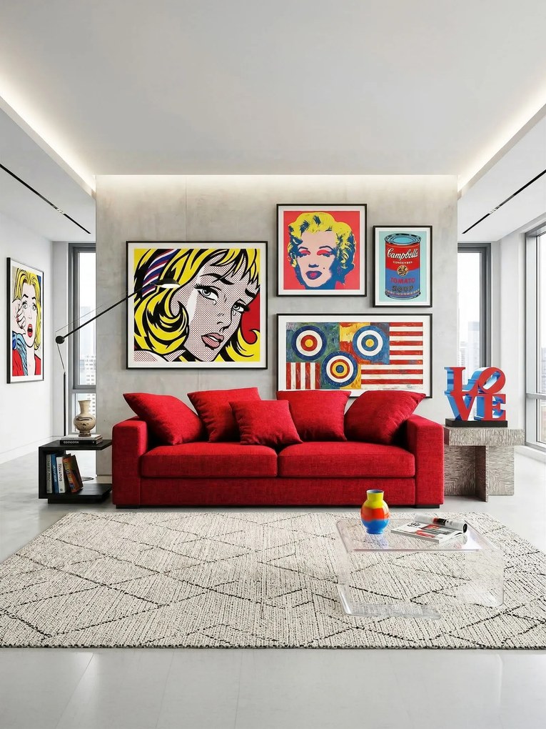 Диван Pilo two seater-160φ 90β cm.-Red