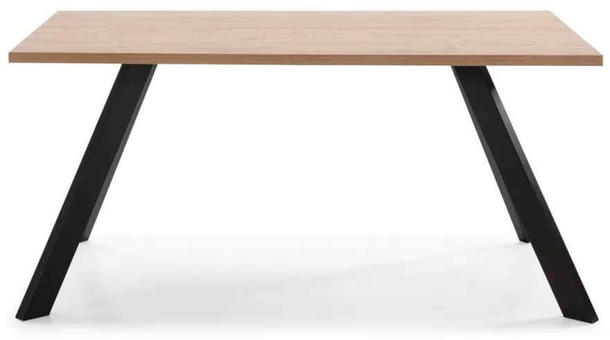 Маса за хранене с дъбов плот 90x160 cm Texas - Marckeric