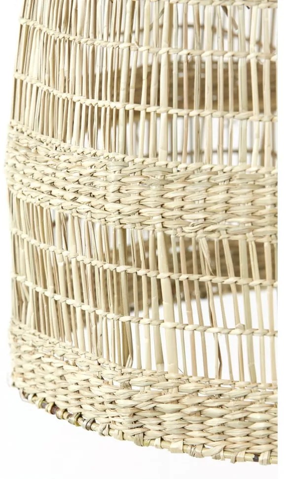 Висящо осветително тяло с абажур от морска трева в естествен цвят ø 50 cm Sagar – Light & Living