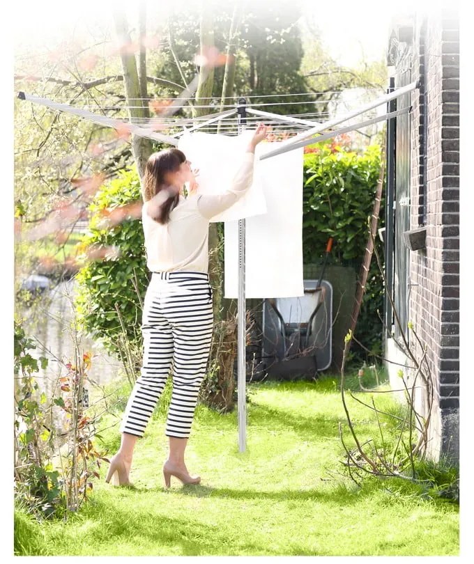 Градинска сушилня за дрехи в сребрист цвят 40 m Topspinner – Brabantia