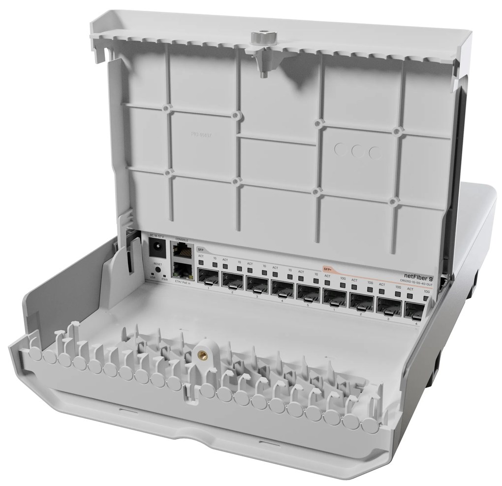 Комутатор Mikrotik netFiber 9 SFP+ CRS310-1G-5S-4S+OUT
