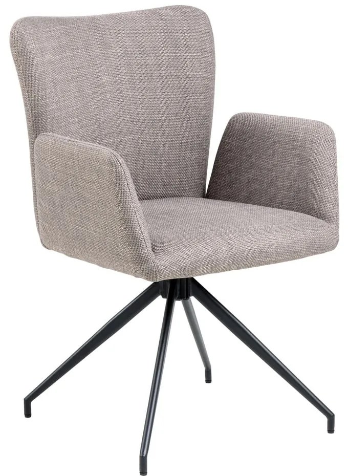 Сиви тапицирани трапезни столове в комплект 2 бр. Laura – Actona