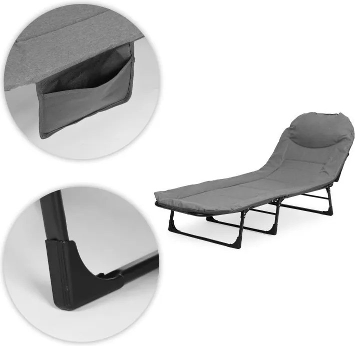 Сгъваемо къмпинг легло MultiGarden 200 x 65 см
