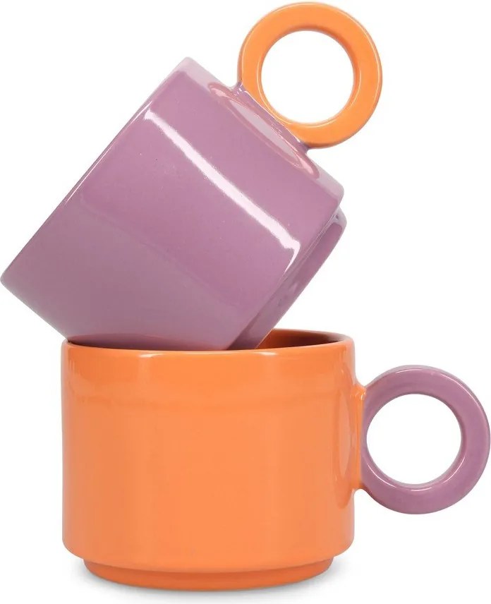 Лилава глинена чаша 280 ml Lou – ONA