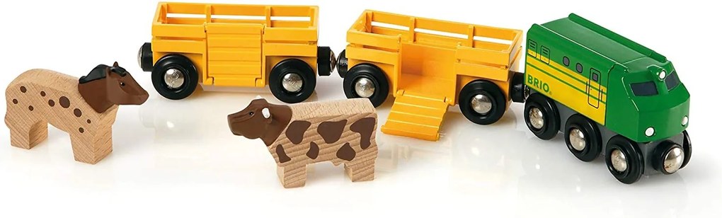 Brio - Играчка Farm Train Set 33404
