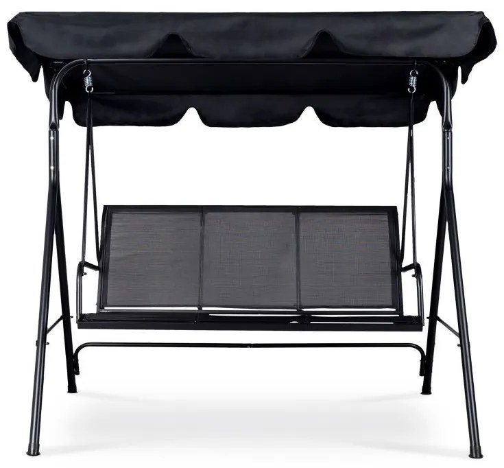 Градинска люлка за 3 лица с регулируем сенник