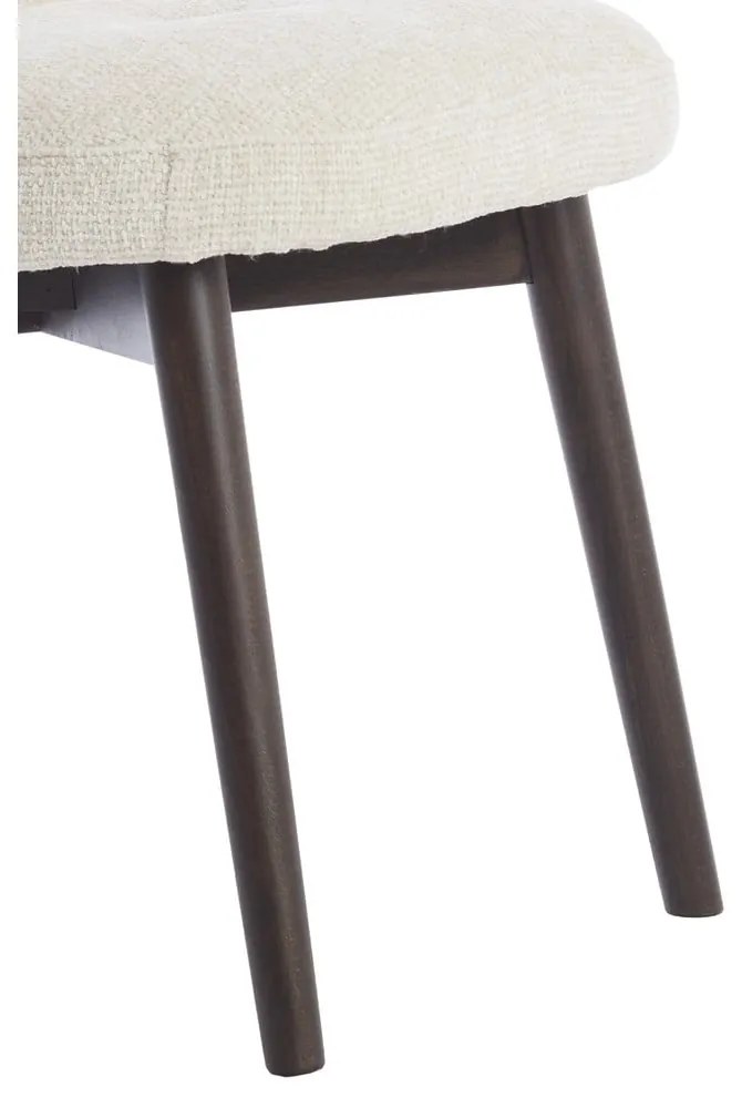 Кремави тапицирани трапезни столове в комплект 2 бр. Sinosa – Light &amp; Living