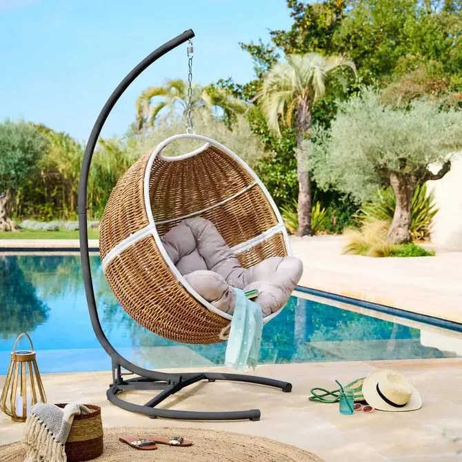 Стойка за висящо кресло Hesperide Panao - Бял