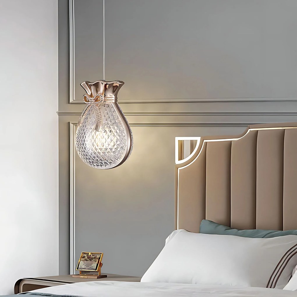 Висяща таванна лампа LHJ107-1CP light rose gold