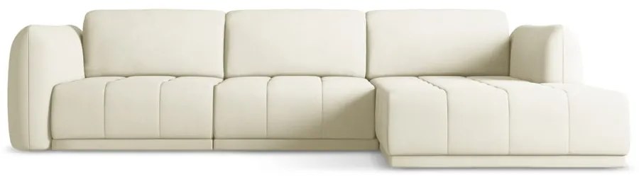 Бял ъглов диван (десен ъгъл) Hoku – Makamii