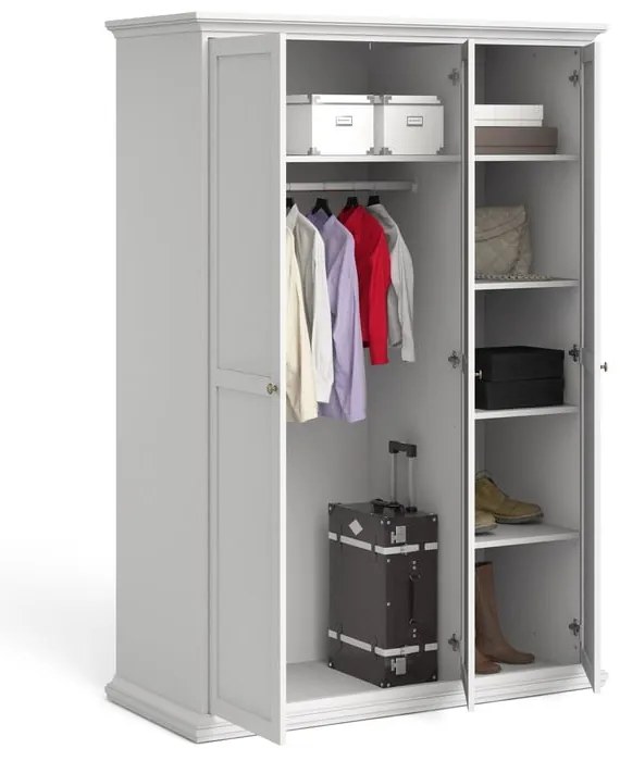 Бял гардероб 139x201 cm Paris – Tvilum