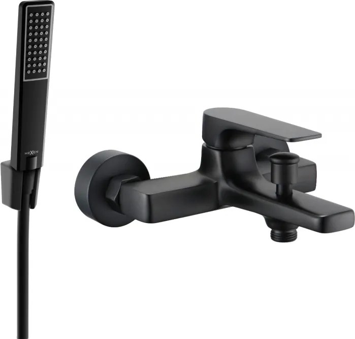 Mexen Lynx R72 батериен комплект за вана с душ, черен - 74593R72-70